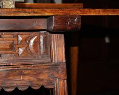 17th Century Spanish Walnut and Oak Trestle Table