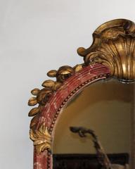 18th Century Italian Polychrome and Parcel-Gilt Mirror