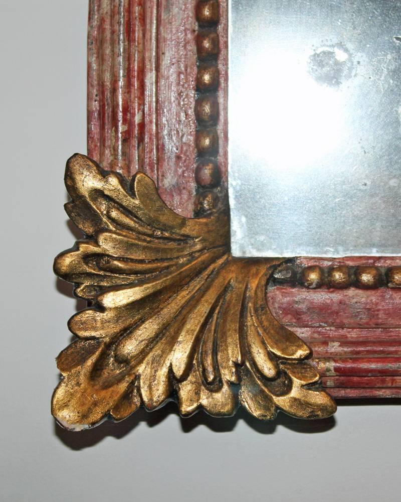 18th Century Italian Polychrome and Parcel-Gilt Mirror For Sale 2