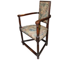 Rare Pair of 16th Century English Walnut Caquetoires