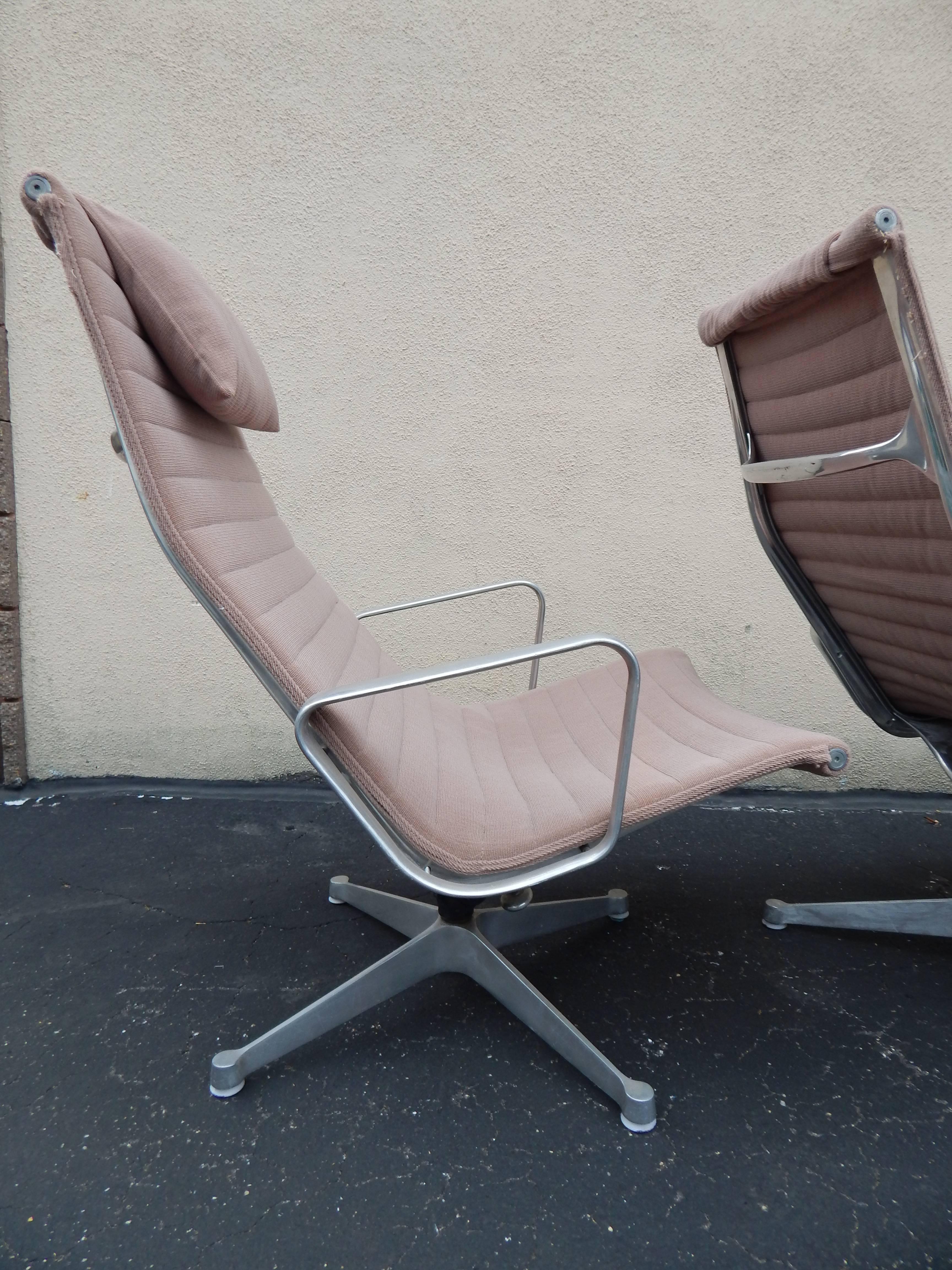 American 1970s Set of 4 Eames for Herman Miller Lounge Chairs