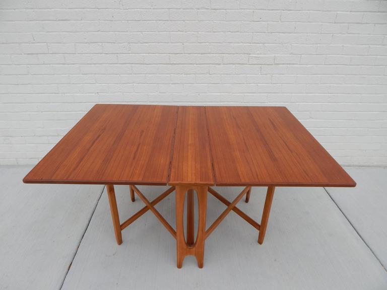 Bruno Mathsson Style Teak Gate Leg Table at 1stDibs maria flap, teak