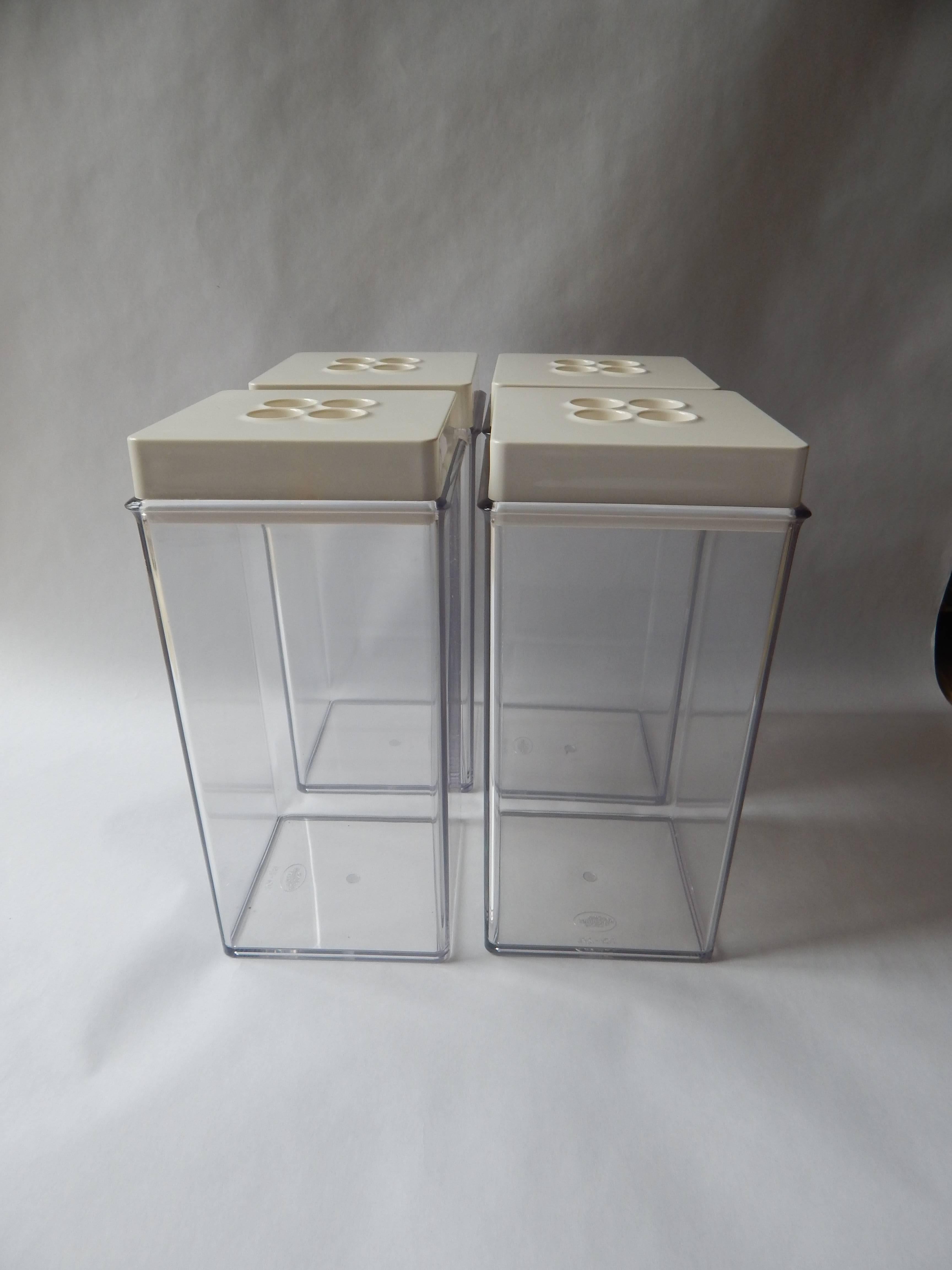 Mid-Century Dansk plastic containers. Set of four.