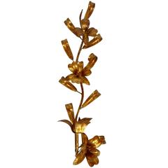 Italian Gilded Wall Candleholder Sconce