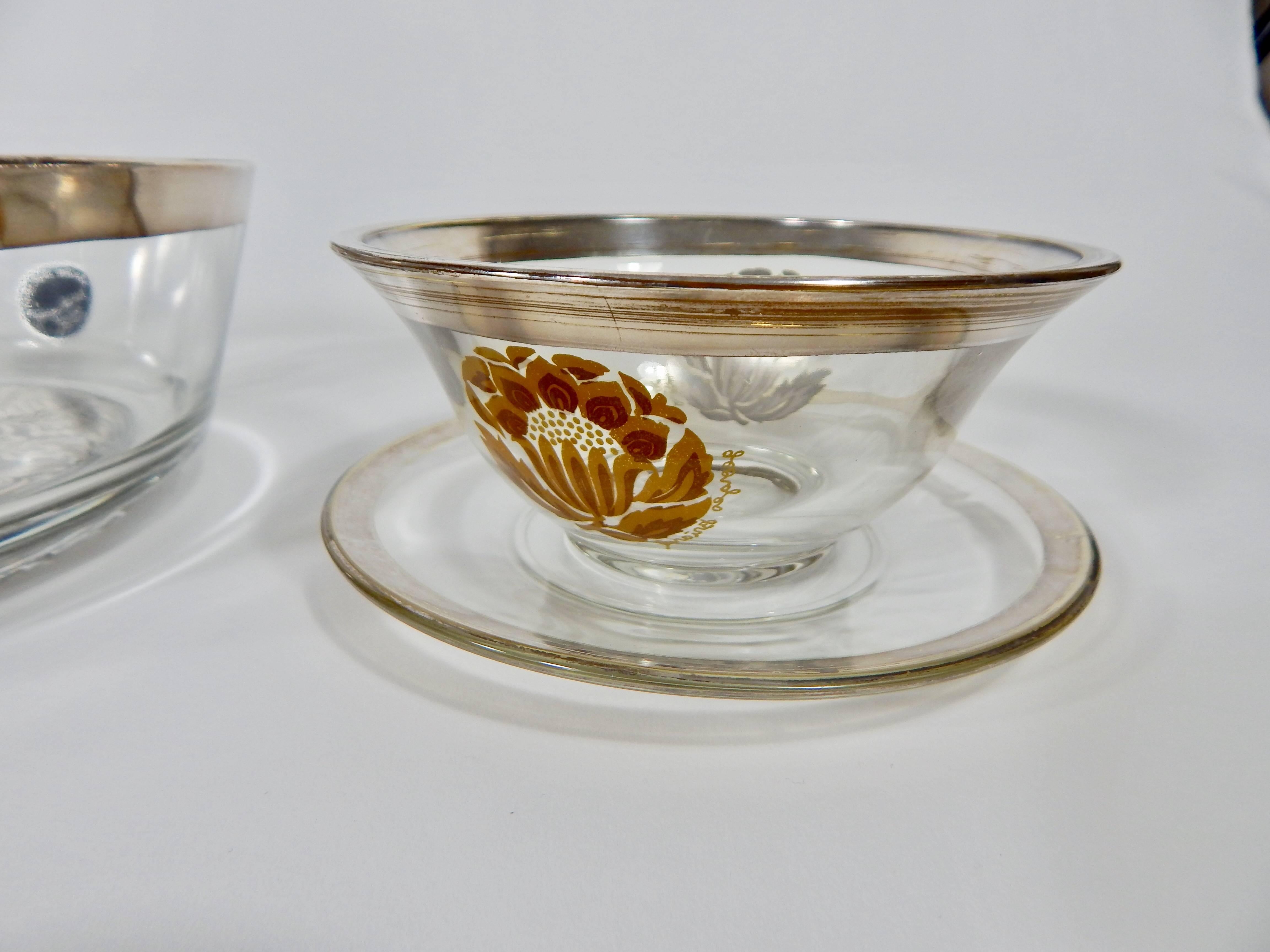 American Rare Georges Briard Bowl Set Sterling Silver Design Never Used