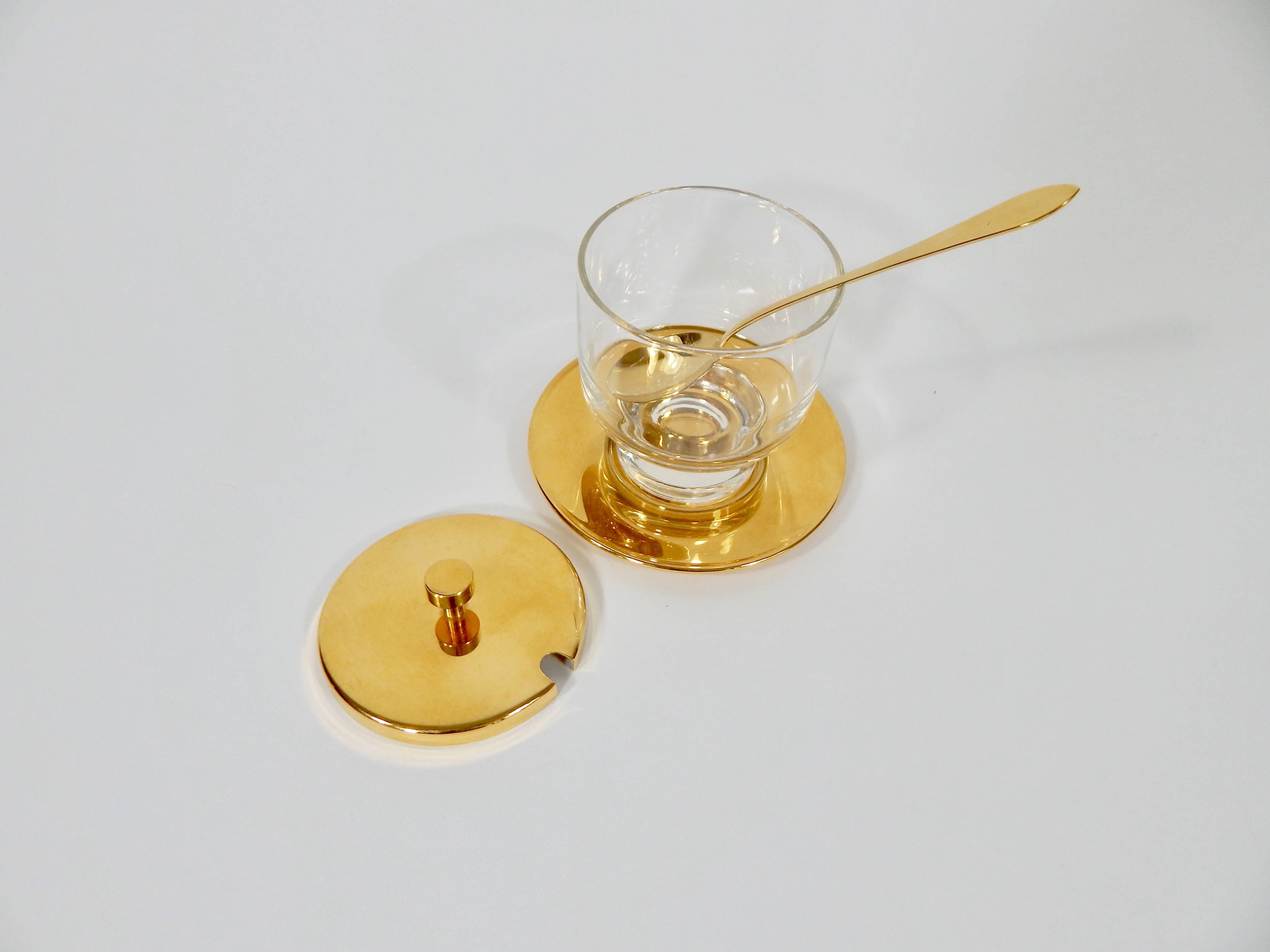 20th Century 24-Karat Gold Condiment Bowl Set