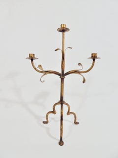 Ferrocolor Gilt Candleholder, Spain
