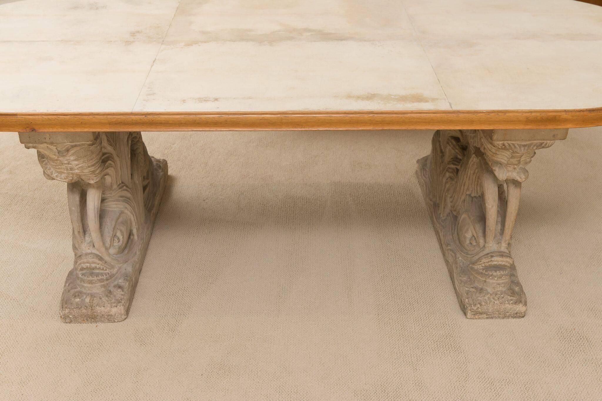 Carved Maison Jansen Table For Sale