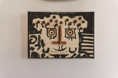 Gilbert Portanier Set of Three Wall-Mounted Ceramic Masks