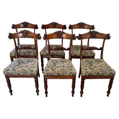 Fantastic quality set of six antique Regency rosewood dining chairs
