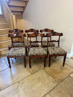 Fantastic quality set of six antique Regency rosewood dining chairs