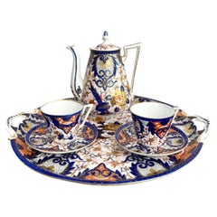 Juego de café de porcelana del siglo XIX de gran calidad
