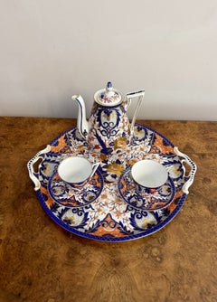 Juego de café de porcelana del siglo XIX de gran calidad
