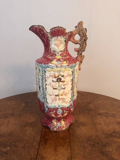 Large quality pair of antique Victorian ewers