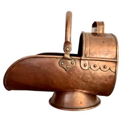 Quality antique Victorian Copper Coal Scuttle