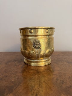 Antique Victorian brass jardiniere