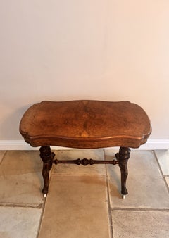 Outstanding quality antique Victorian burr walnut card table