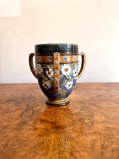 Elegant quality antique Royal Doulton loving cup