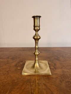 Fine pair of antique George II brass candlesticks
