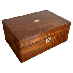 Quality antique Victorian mahogany writing slope