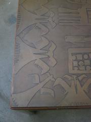 Italian Incised Copper Table