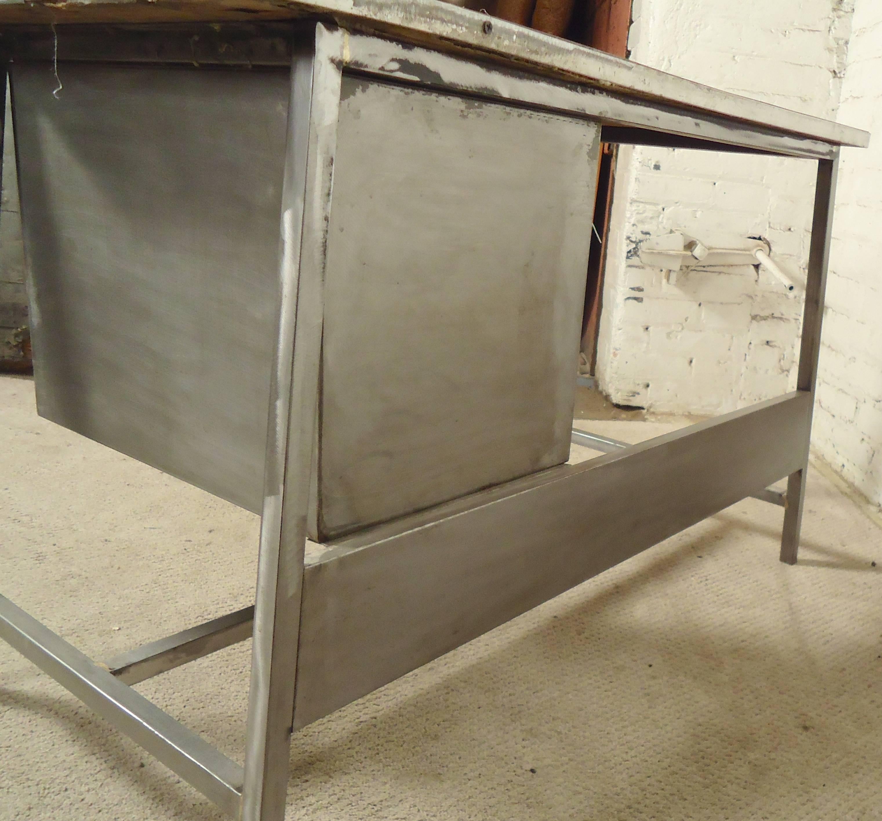 Rare Metal Desk Refinished 3