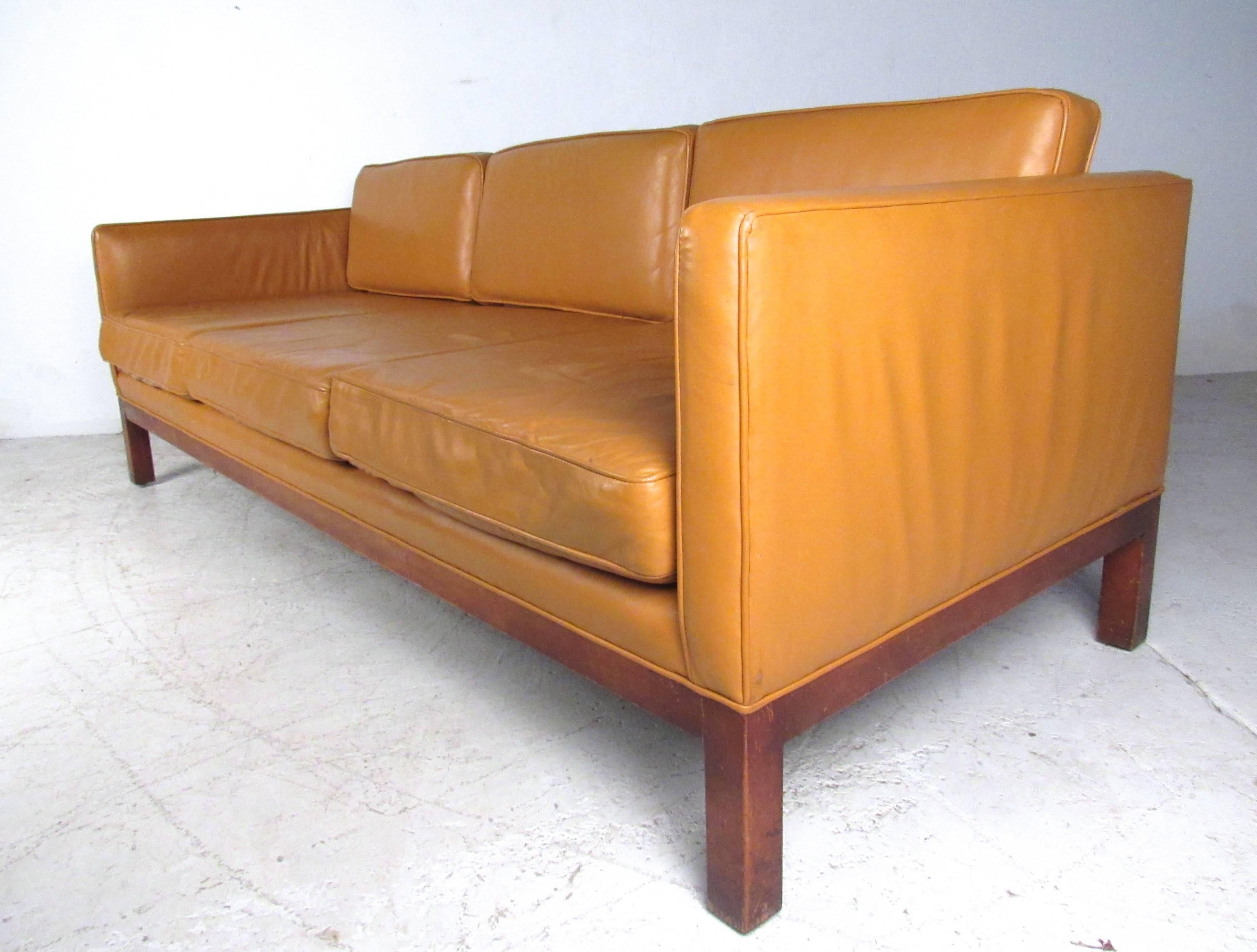 borge mogensen leather sofa