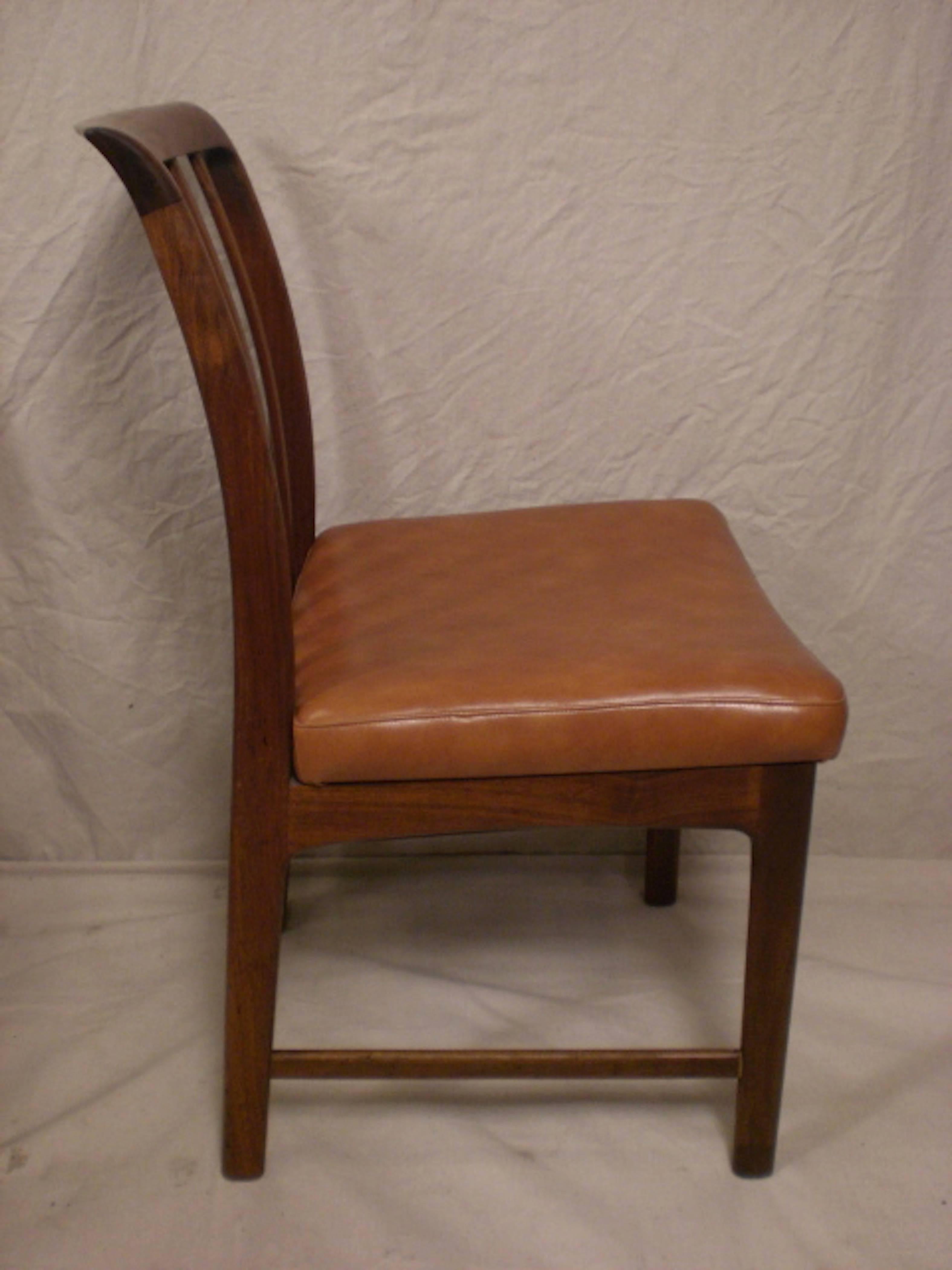 Mid-20th Century Set of Four Danish Modern Chairs by DUX