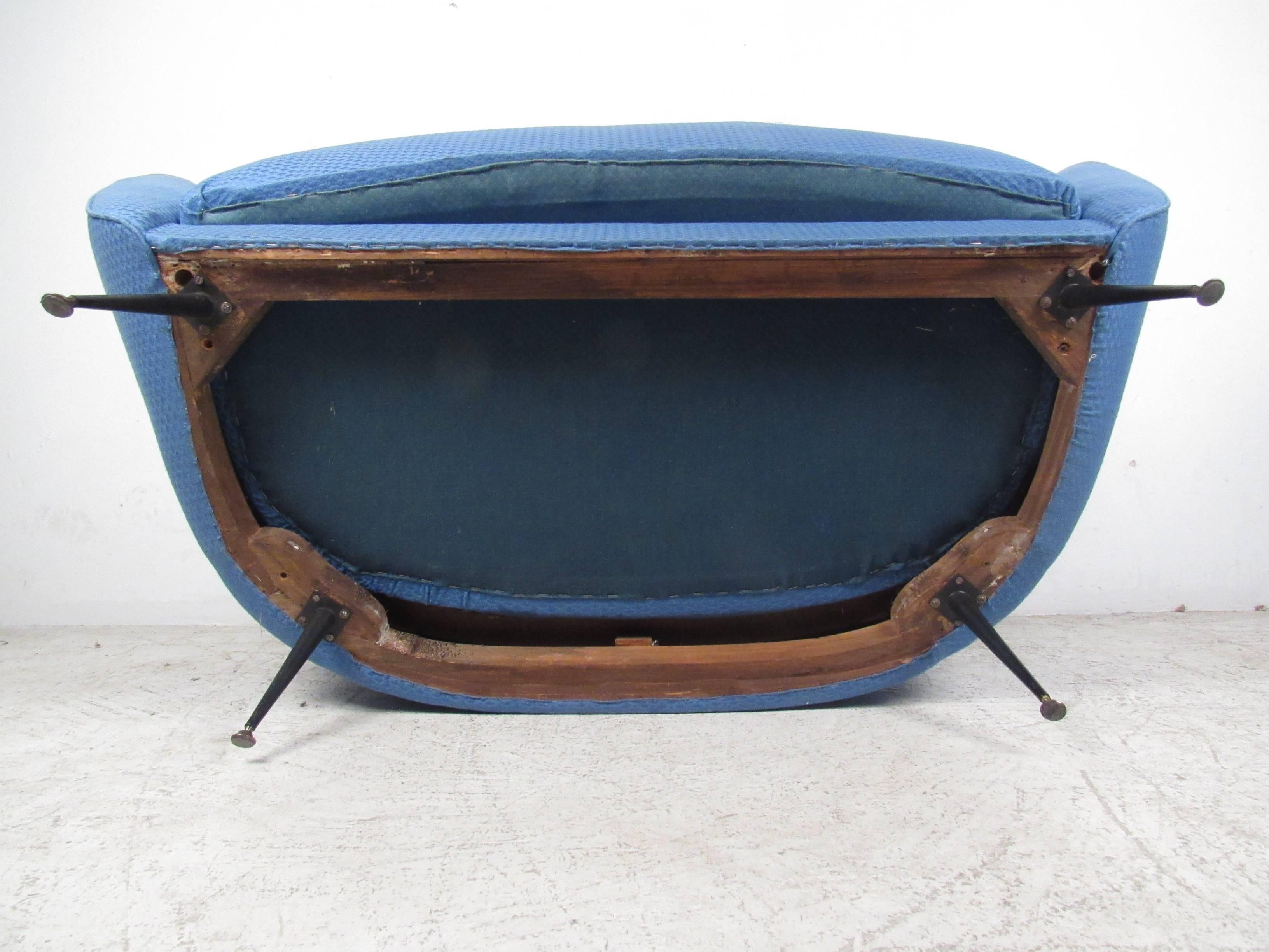 Midcentury Loveseat in the Style of Marco Zanuso 1