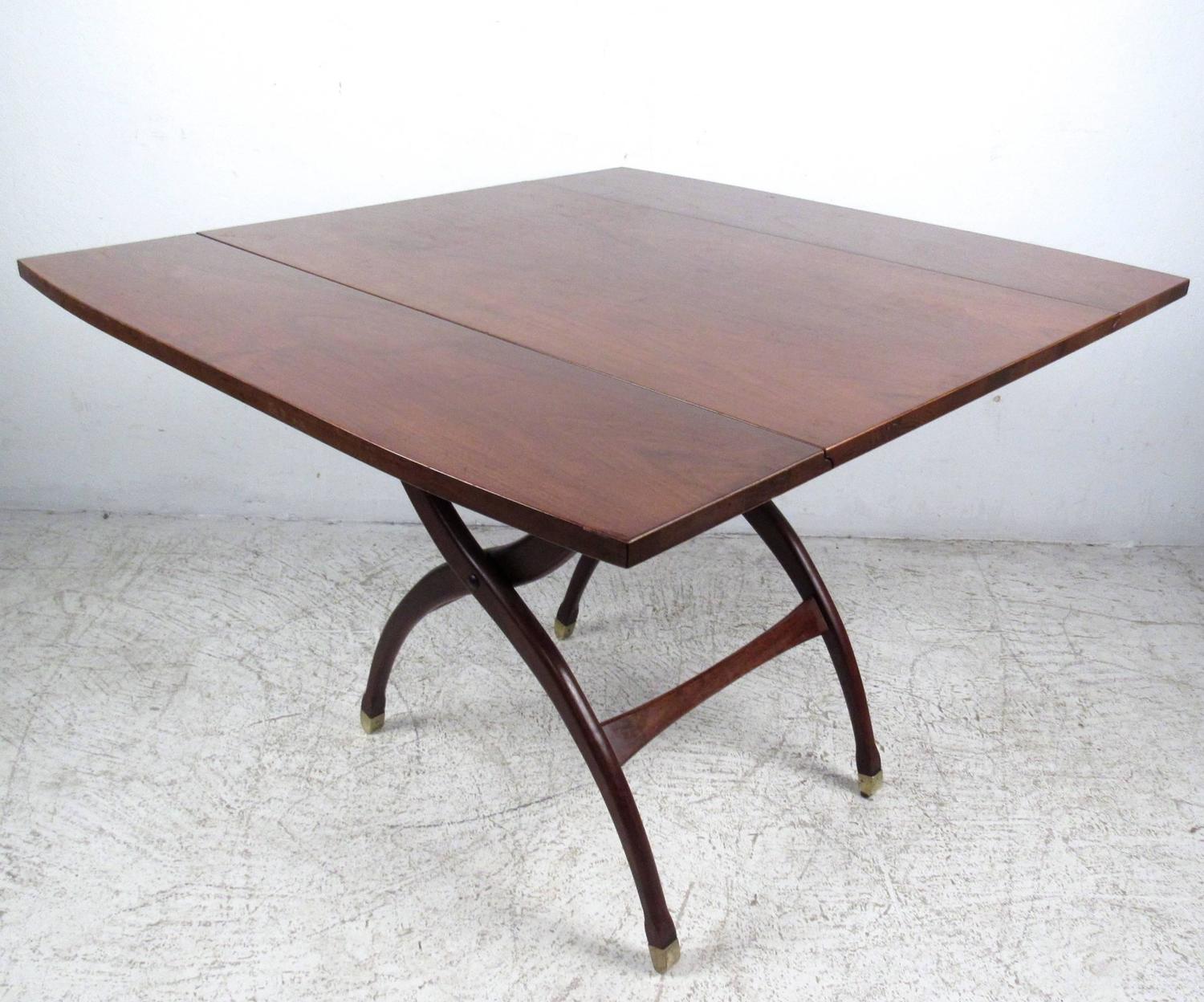 Rare MidCentury Modern Elevator Dropleaf Table at 1stdibs