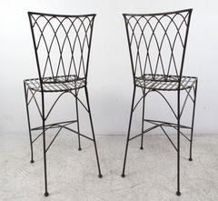 Set aus vier modernen Barhockern