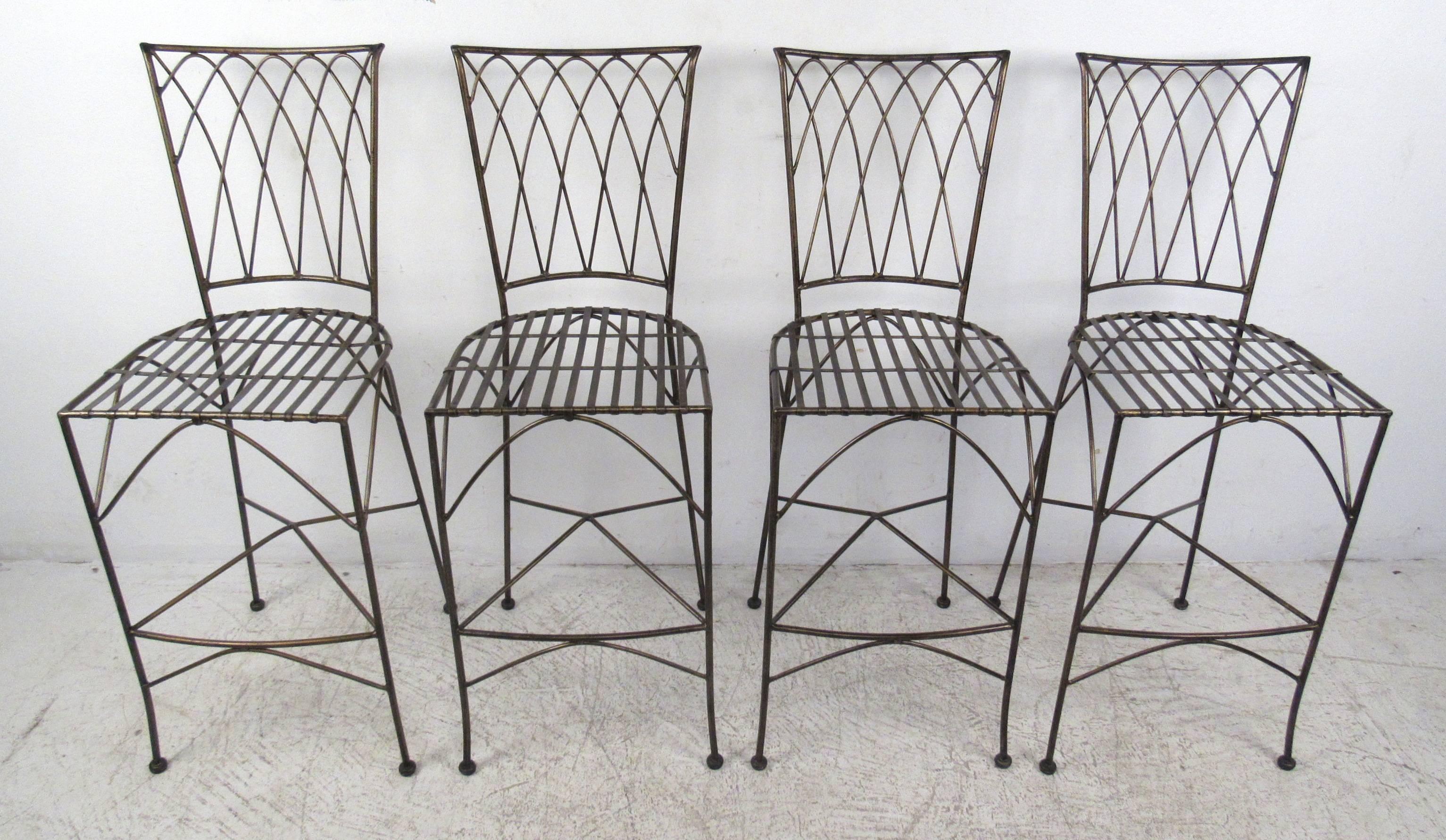 20th Century Set of Four Modern Bar Stools For Sale