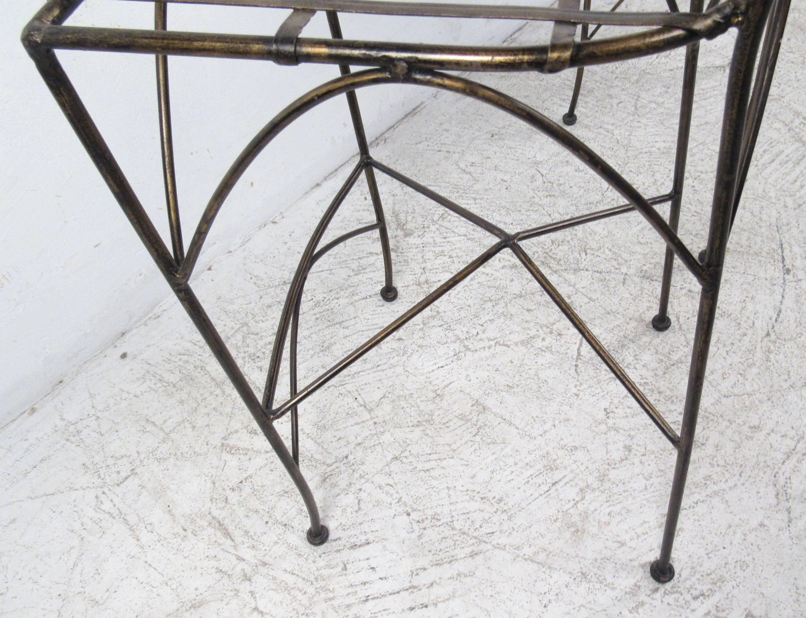 Set of Four Modern Bar Stools For Sale 2