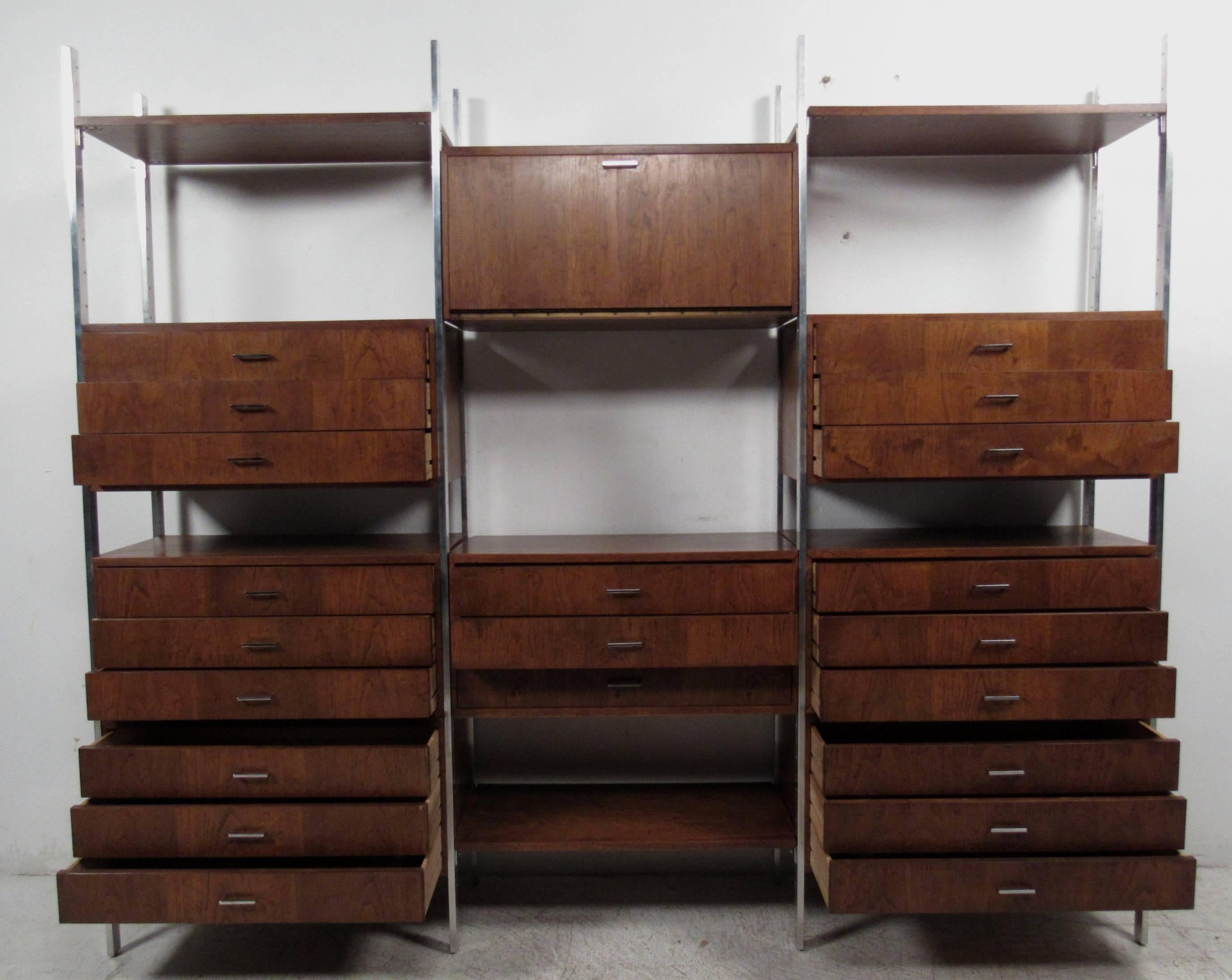 mid century modern wall unit for sale