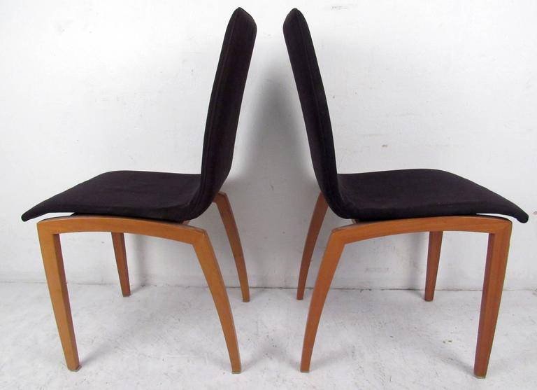 Four Mid-Century Italian Dining Chairs For Sale 1