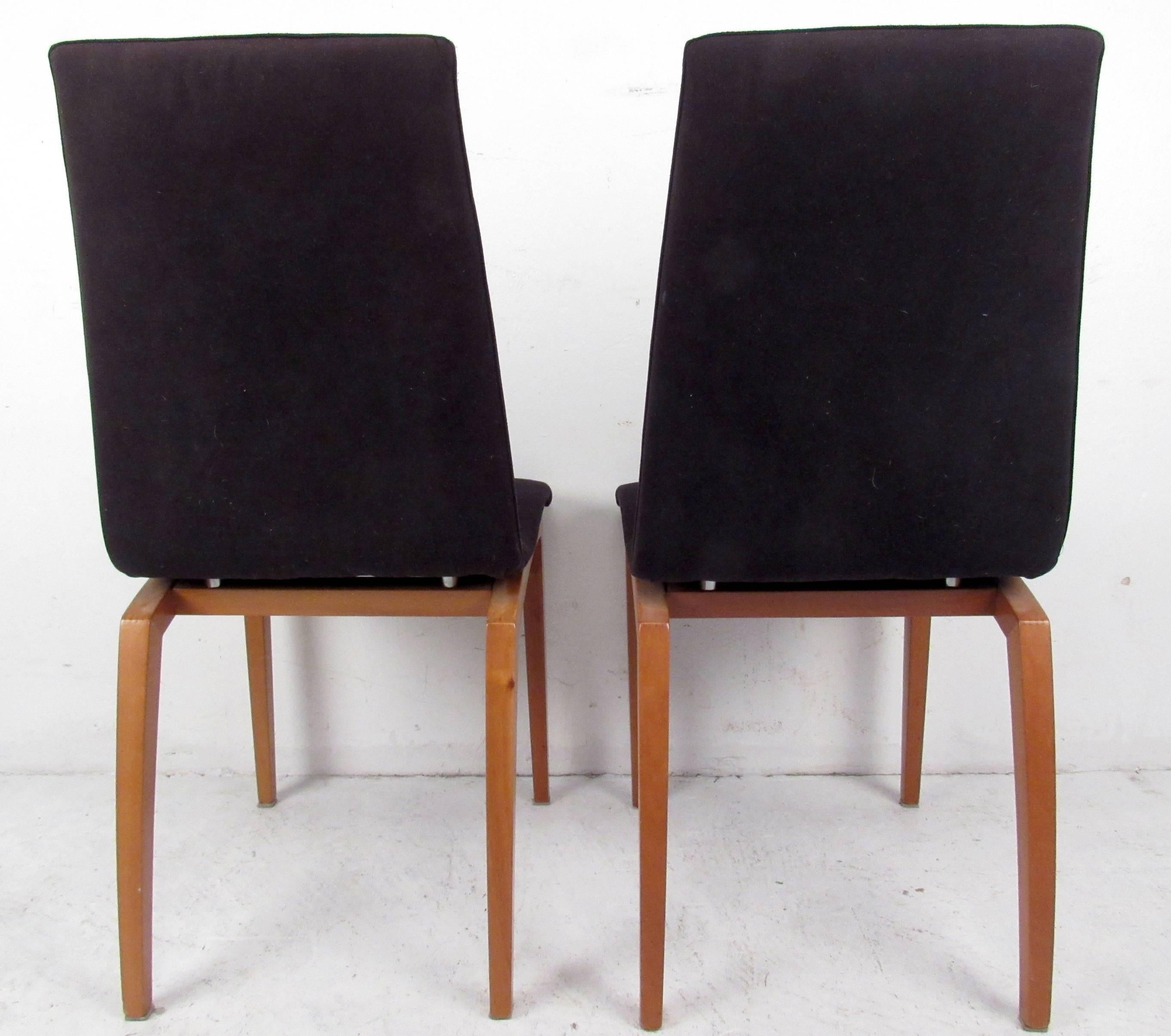 Mid-20th Century Four Mid-Century Italian Dining Chairs For Sale