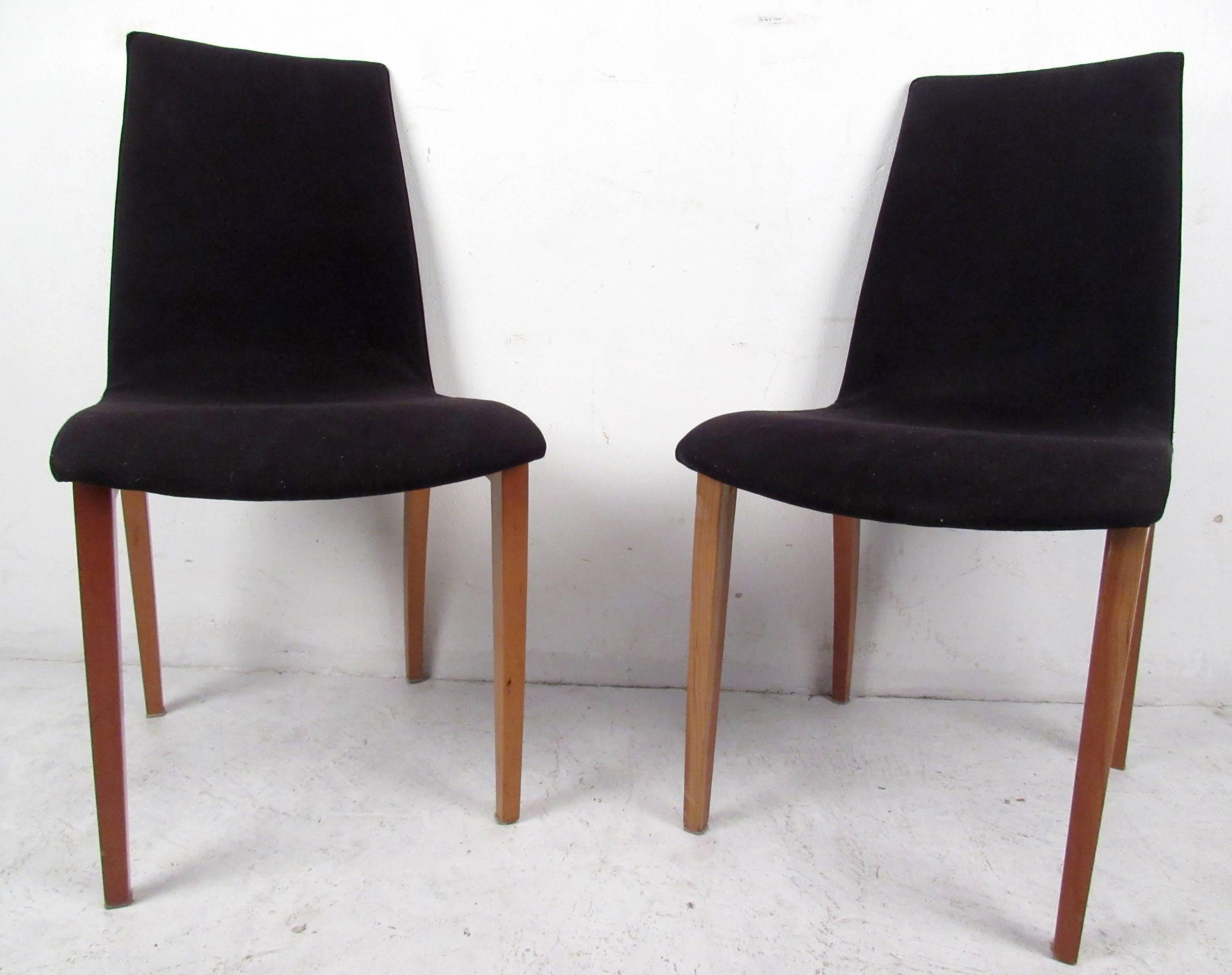 Four Mid-Century Italian Dining Chairs For Sale 2