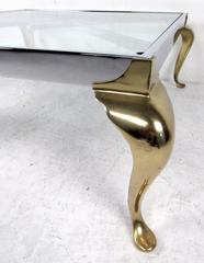 Hollywood regency Chrome and Glass Coffee Table