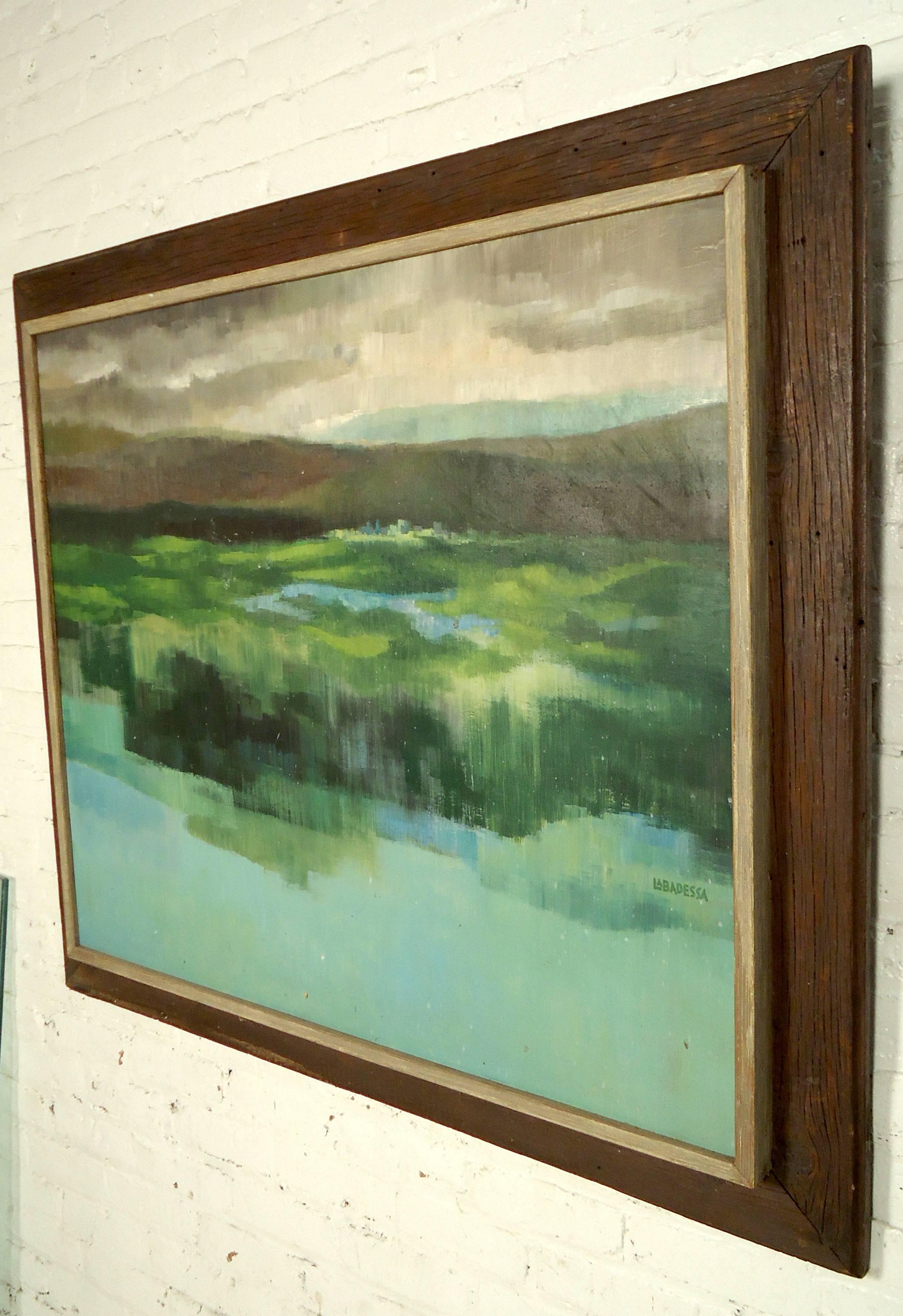 Mid-Century Oil Painting Signed 