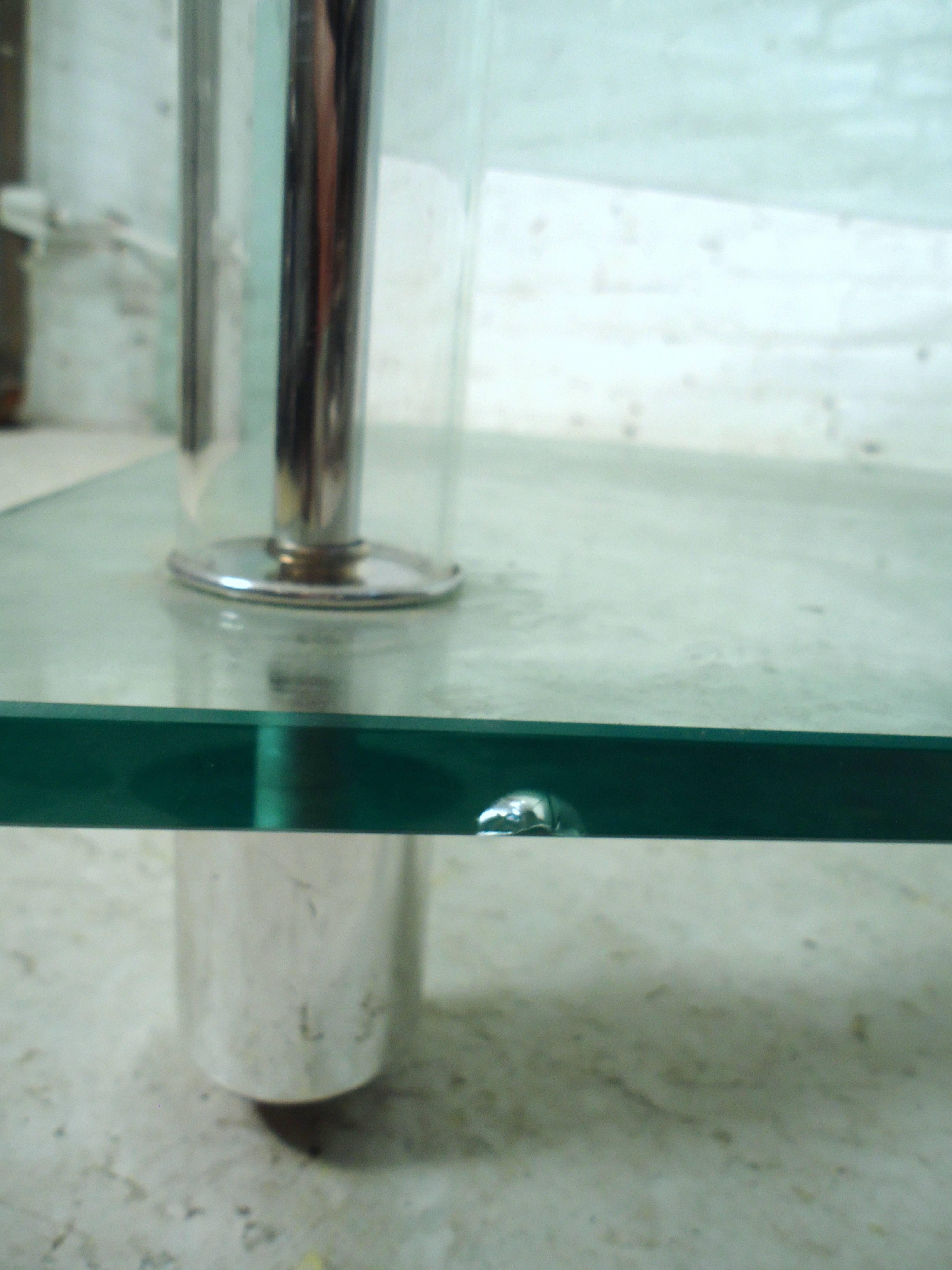 Mid-Century Modern Mid-Century Glass and Lucite Coffee Table