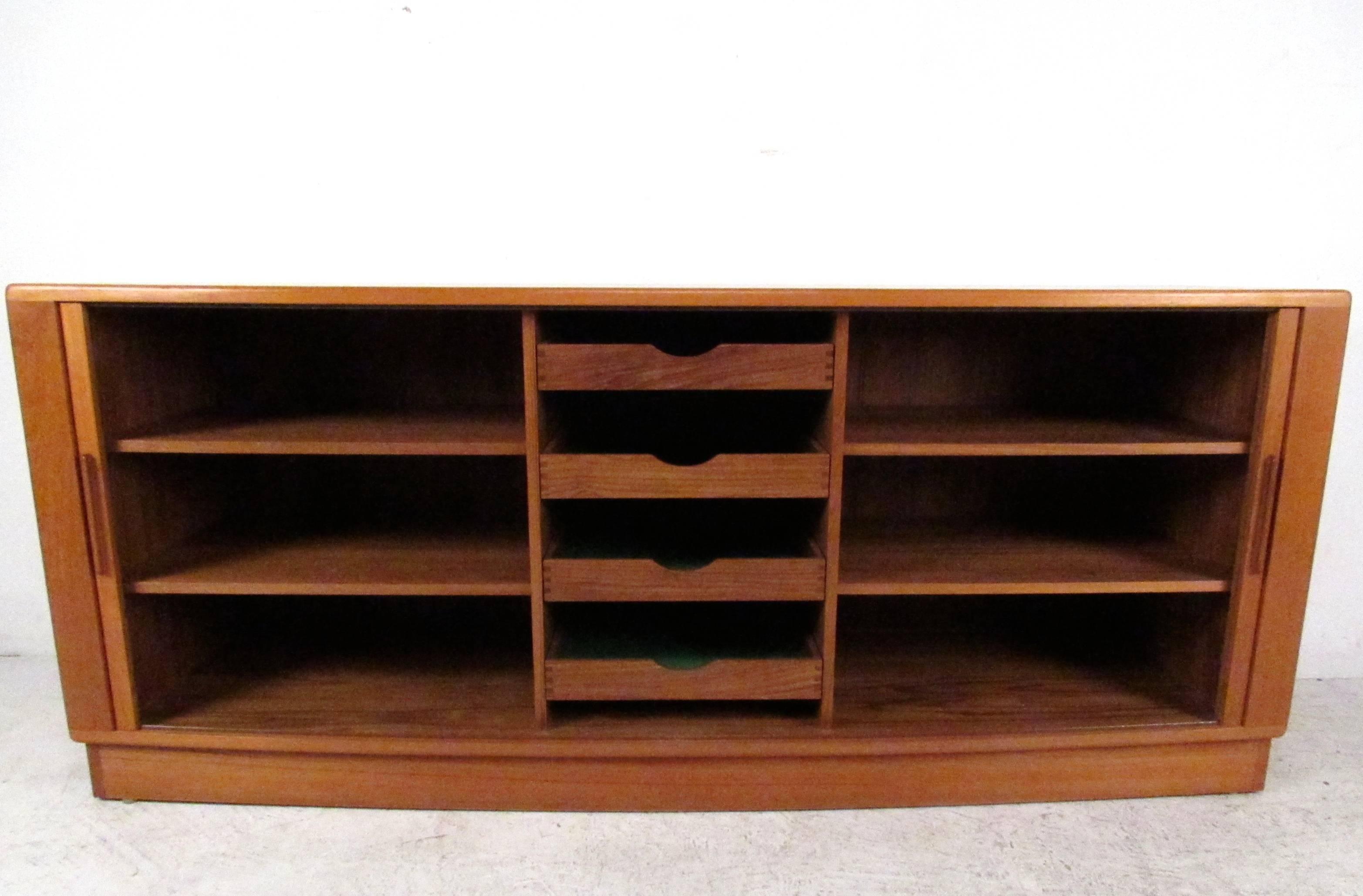 sideboard with bookcase top