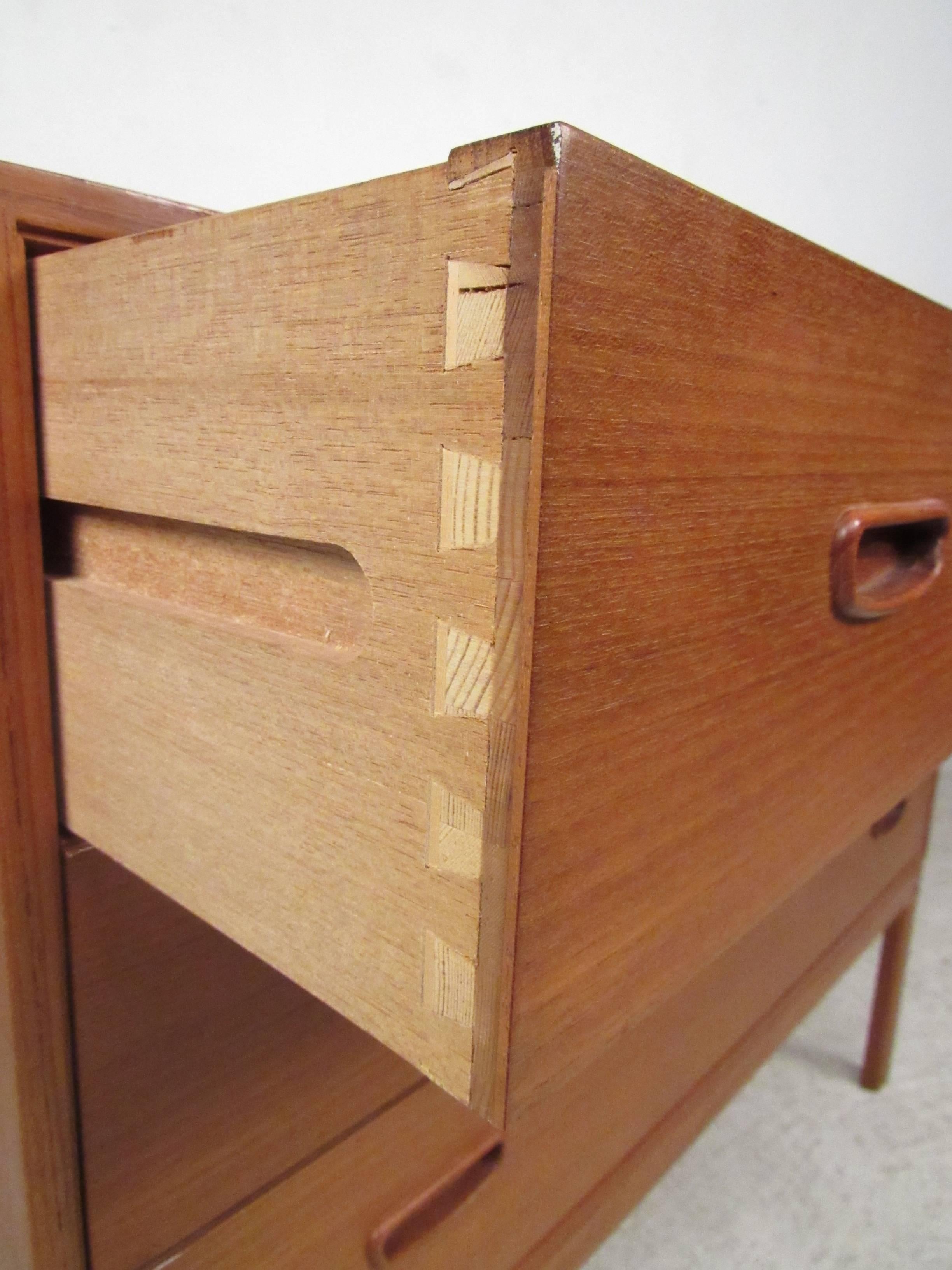 Mid-Century Modern Mid-Century Danish Teak Three-Drawer Dresser
