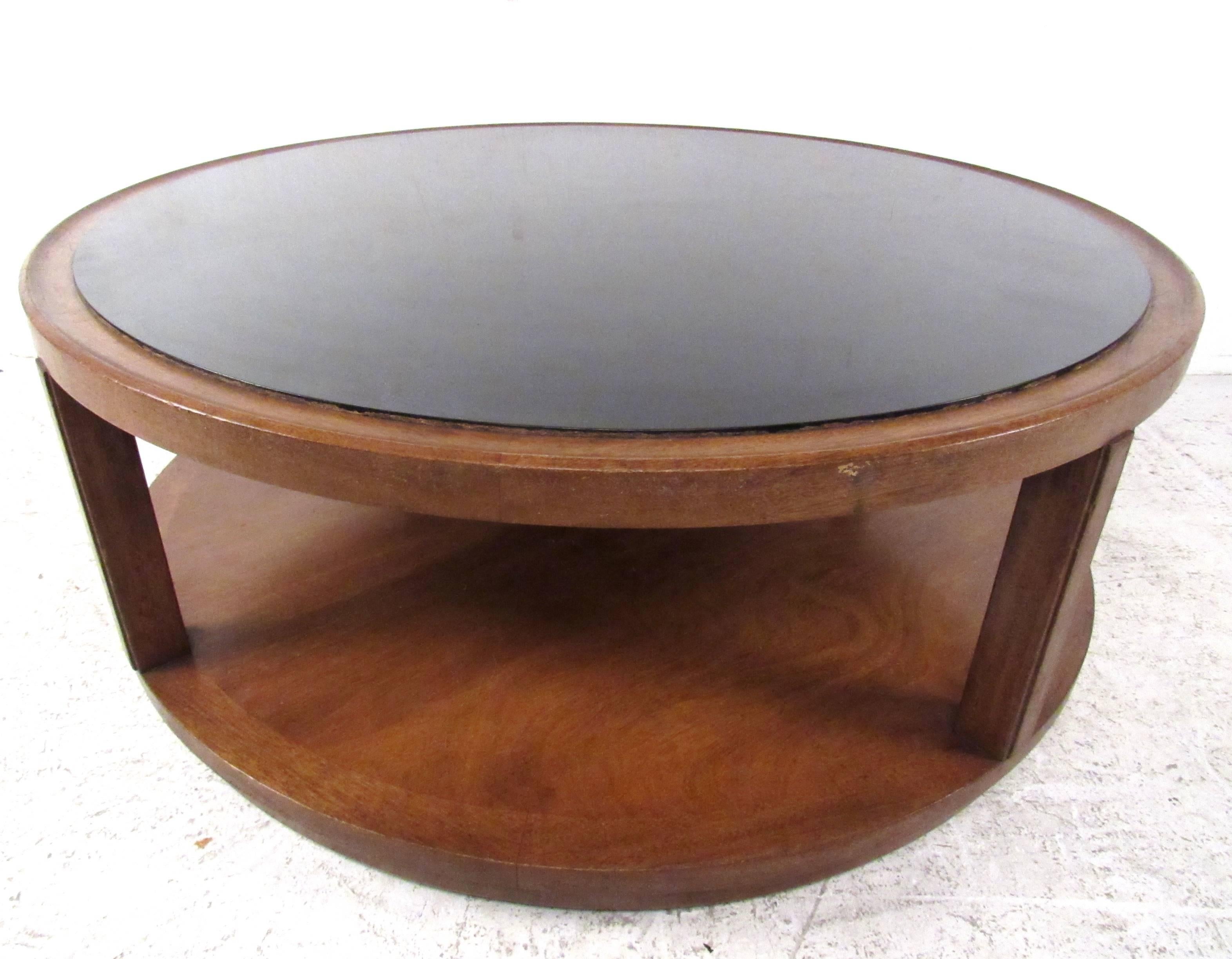 vintage round coffee table