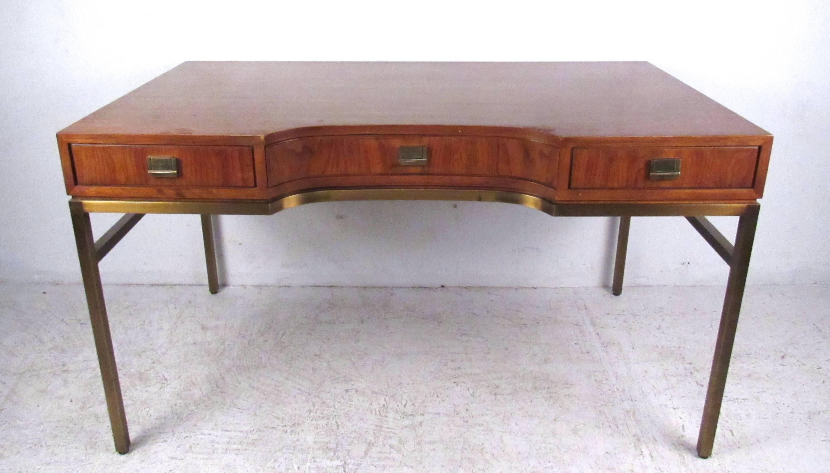 vintage campaign desk