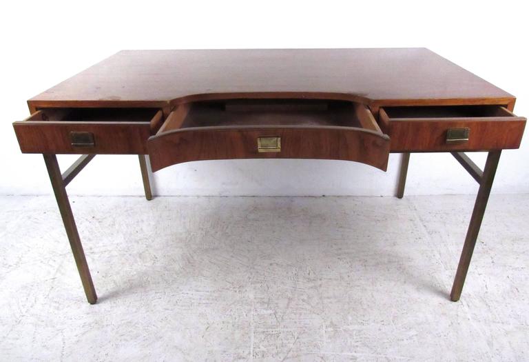 Vintage Campaign Style Desk By Drexel At 1stdibs