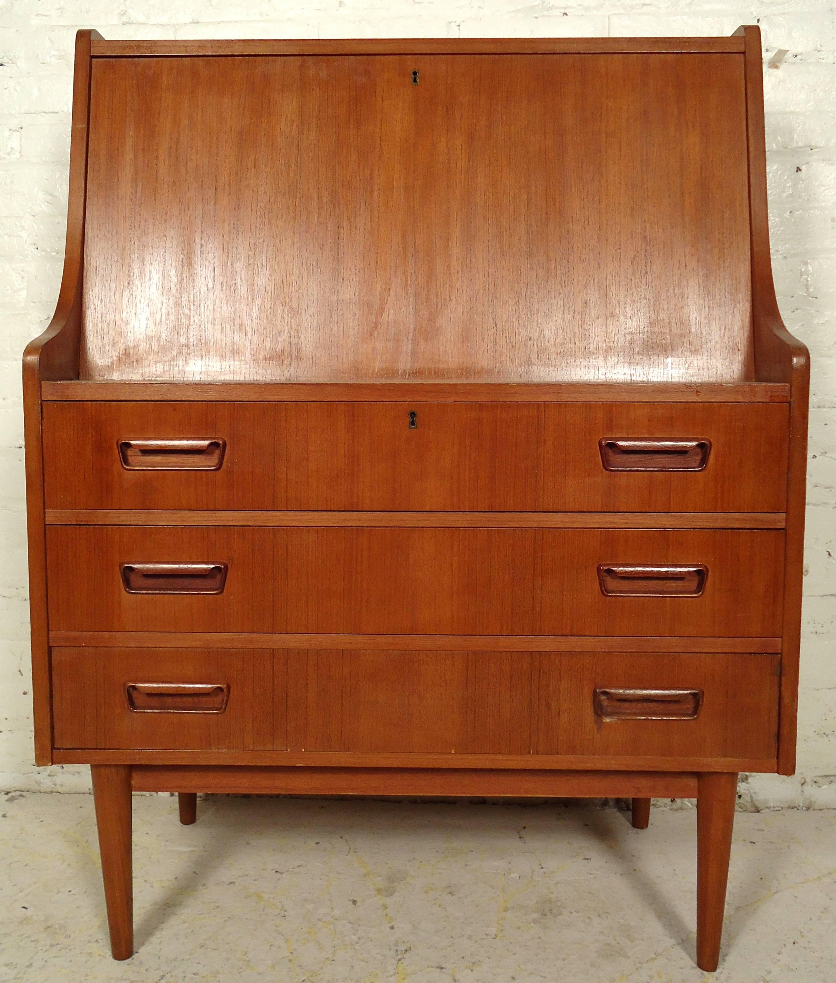 Mid-Century Modern Mid-Century Danish Drop Front Secretary