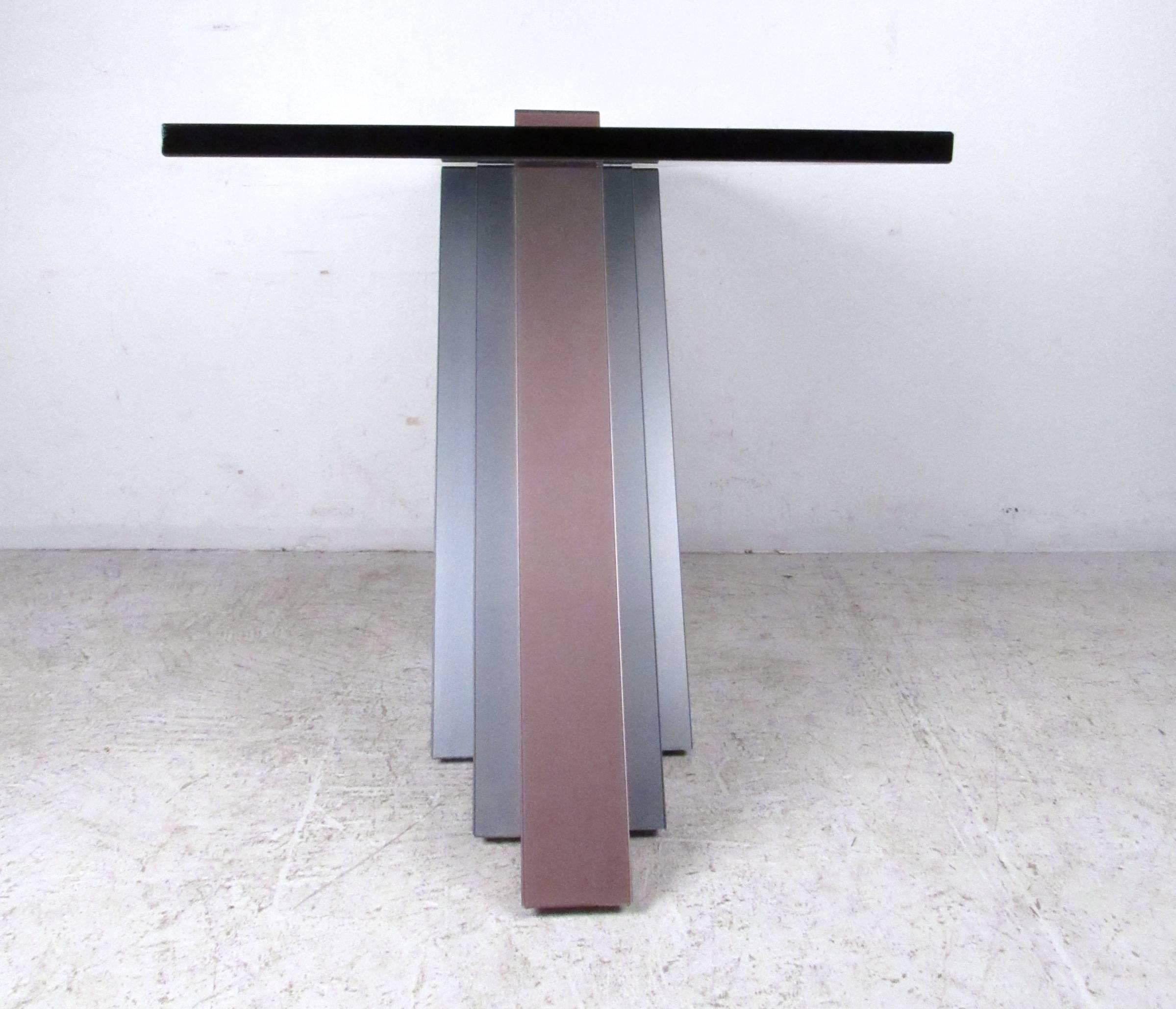 20th Century Modernist Cantilever Console Table