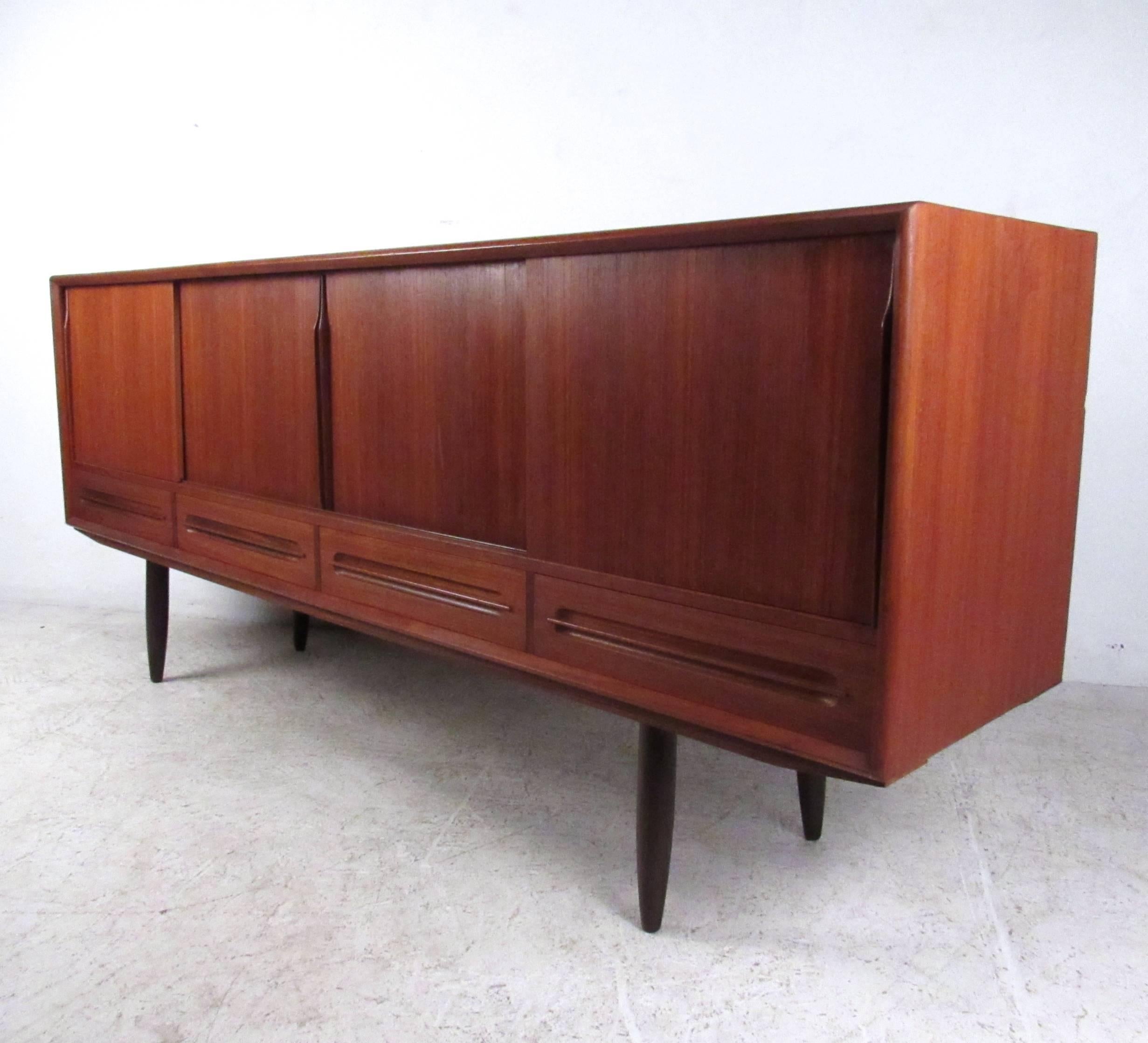 Mid-Century Modern Danish Teak Sideboard For Sale