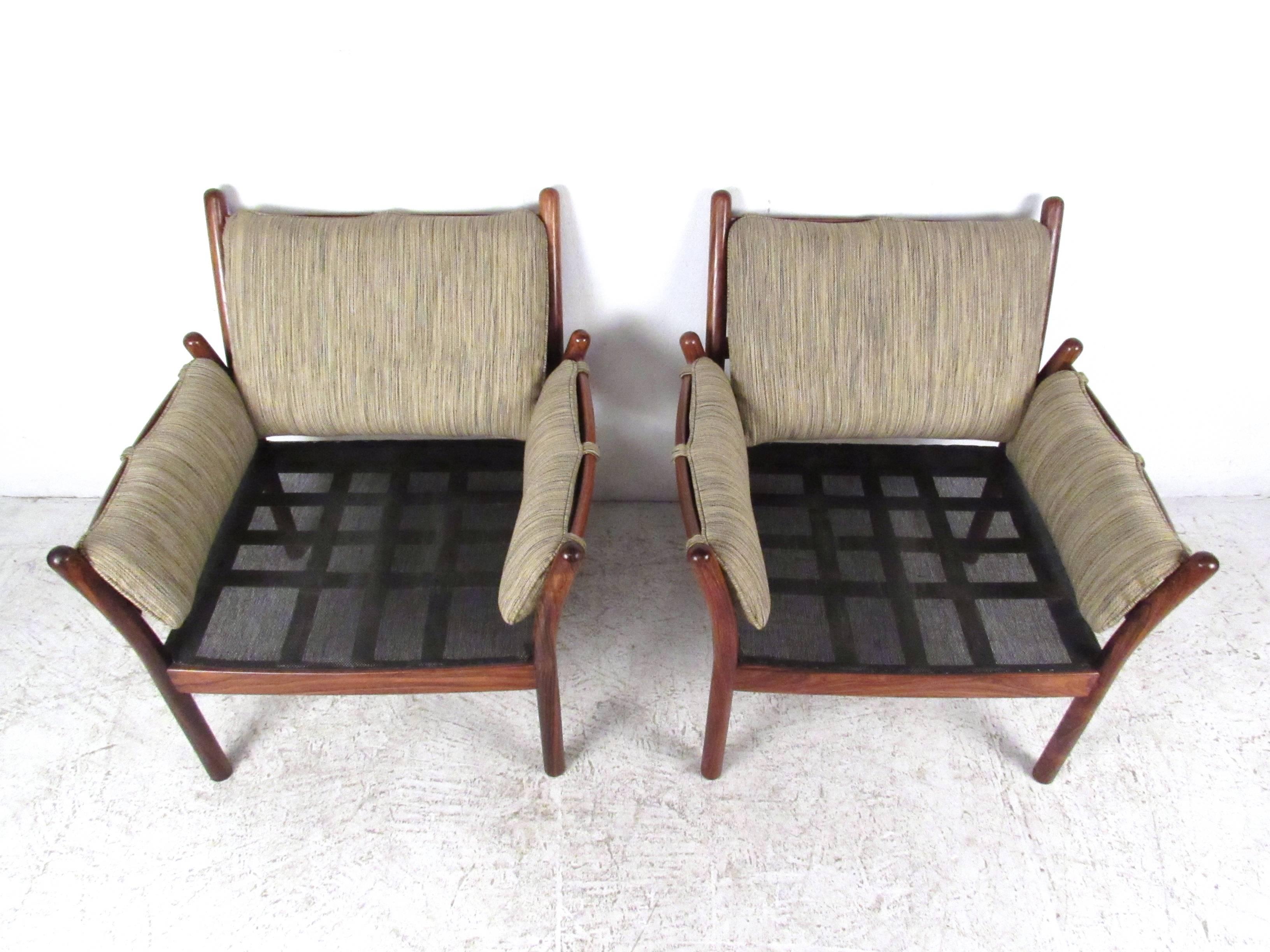 Illum Wikkelsø Rosewood Lounge Chairs for CFC Silkeborg 3