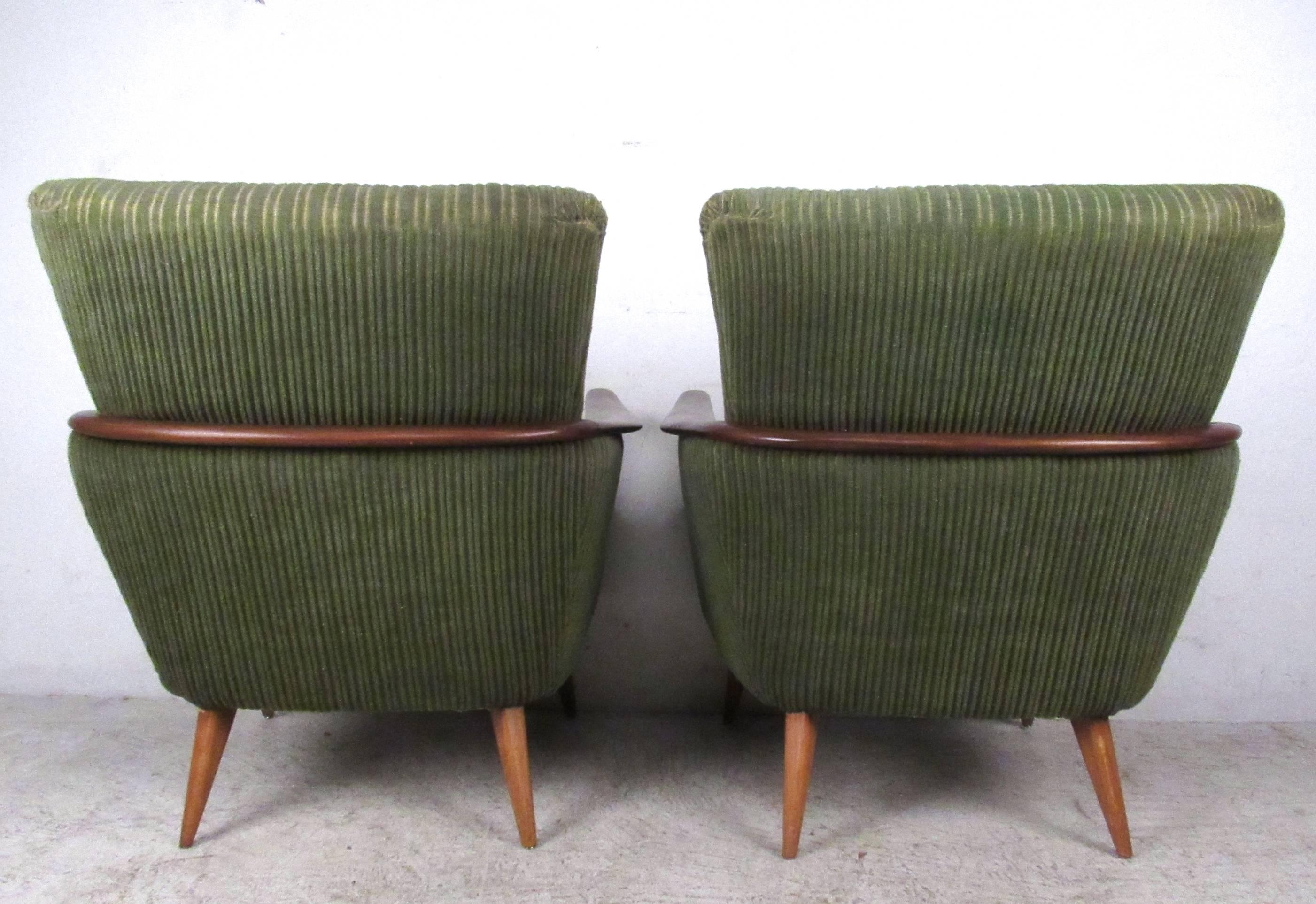Mid-20th Century Unique Mid-Century Modern Danish Lounge Chairs